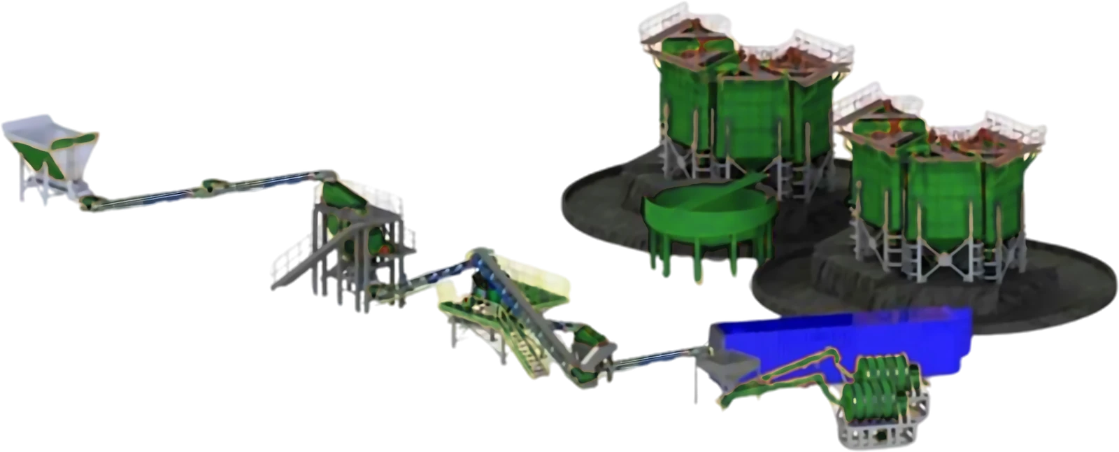 Rock-Star static gold processing plant RSPU-2 by TUNOTEX